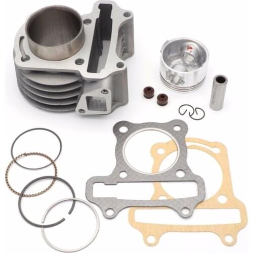 ZHUANGQIAO 47mm Performance Big Bore Kit Cylinder Piston Rings fit for GY6 50cc to 80cc 4 Stroke Scooter Moped ATV 139QMB 139QMA