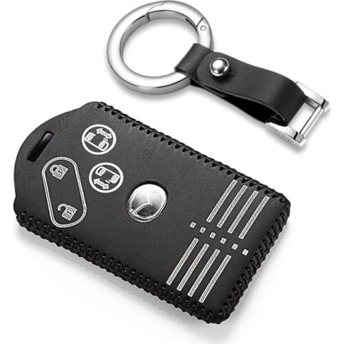 Leather leather key cover 2/3/4 button for mazda6 mazda M6 3 5 6 8 2004 2005 2006 2007 bag car key case m6 key2p