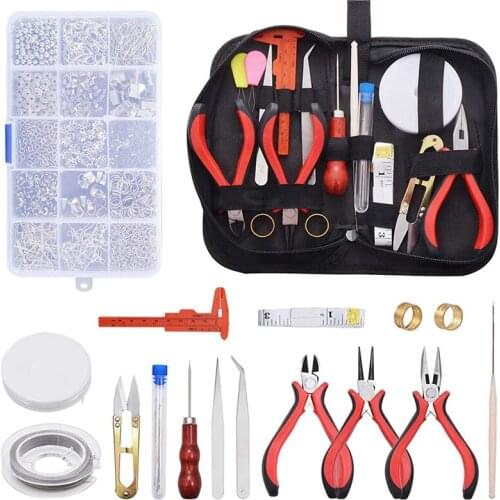 DIY Jewelry Accessories Tool Material Kit 15 Grid Handmade Necklace Bracelet 1300PCS