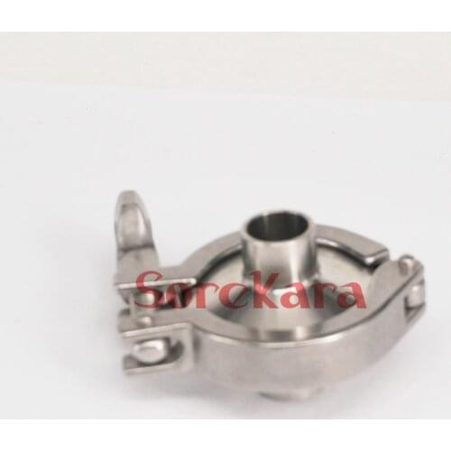 A Set 19mm O/D Sanitary Tri Clamp Weld Ferrule + Tri Clamp + Silicon Gasket 304 Stainless Steel