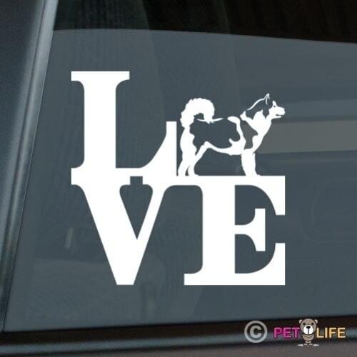 Love Alaskan Malamute Sticker Die Cut Vinyl - park mally computer decal