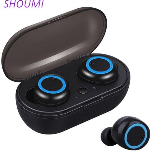 New TWS Earbuds Wireless Earphon Sports Helmet In-Ear Bluetooth Earpiece with Mic Touch Control Stereo Headset for Smart Phone