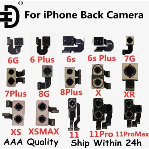 Original Tested Rear Camera For iPhone X XS XR XS MAX Back Camera Main Sensor Flex Cable For iPhone 11 11 Pro Back Rear Camera