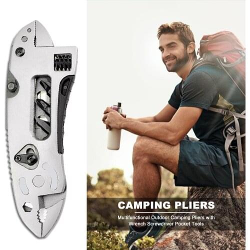 Stainless Steel Pliers Wrench Screwdriver Multifunctional Outdoor Camping Supplies Survival Emergency Cutting Tools