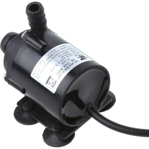 DC 12V Solar Power Hot Circulation Water Pump Brushless Motor Aquarium Pond Submersible 200L/H