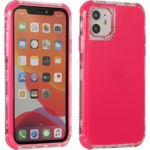 Shockproof Dual Layer Solid Candy Color Case for iPhone 11 12 Pro 12Mini iPhone11 7 8 Plus SE 2020 XR XS Max X Phone Shell Cover