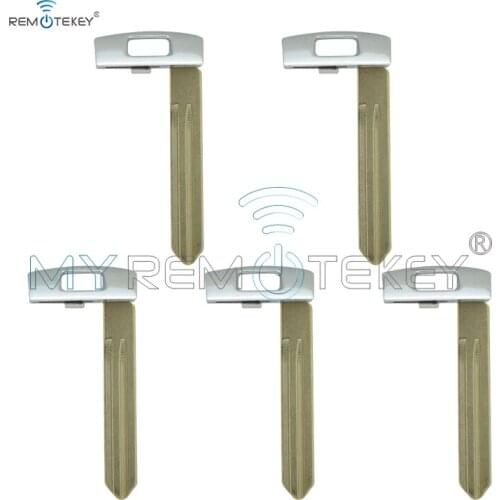 Remtekey 5pcs spare blank smart key insert for Kia emergency key blade replacement