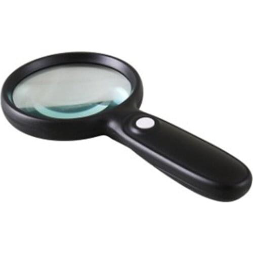 Handheld Glass Magnifier With LED Light High-resolution High-definition Elderly Reading Large Magnifying Glass