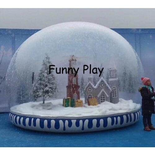 Snow globe ball for Christmas Decoration,inflatable diy snow globle tent,blow up bubble tents,inflatable yard tent