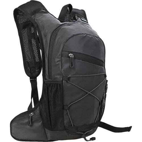 Reflective Mountain Bike Bags Portable Waterproof Backpack 10L Cycling Water Bag Outdoor Sport Climbing Hiking Pouch Backpack