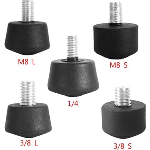 Universal Anti-slip Rubber Foot Pad Feet Spike Photography Accessories for Tripod Monopod 3/8 Inch 1/4 Inch M8 Kits G99B