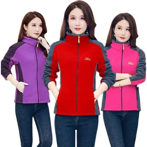 Ladies Sweater Jacket Middle-Aged Elderly Mothers Autumn Winter Thicken Polar Fleece Cardigan Sweater Coat Casual Large Size Top