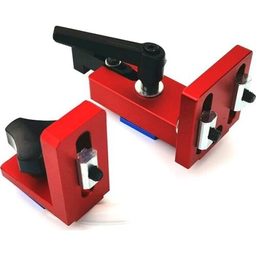 1PCS T Slot Sliding Brackets Miter Track Stop Sliding Miter Gauge Fence Connector Rail Retainer Chute Locator for T-track JF1920