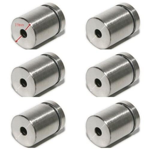 10pcs Stainless Steel Advertise Glass Standoff Pin Fixing Mount Bolt Nails