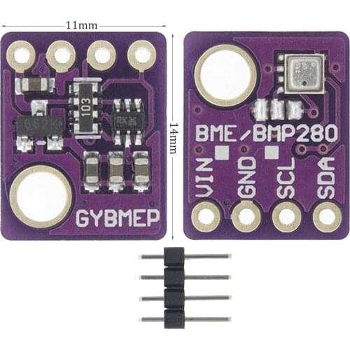 10pcs/lot BME280 Digital Sensor Temperature Humidity Barometric Pressure Sensor Module I2C SPI 1.8-5V GY-BME280