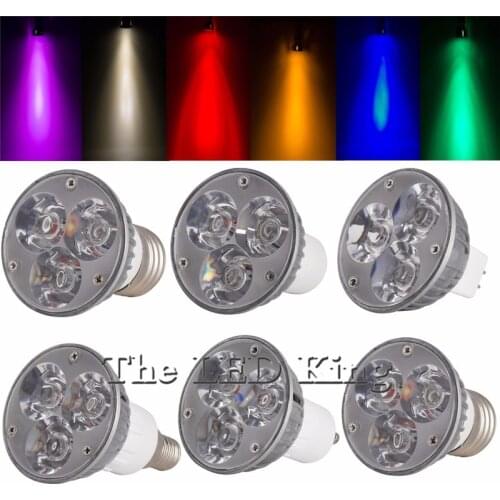 10PCS Dimmable LED Spotlight GU10 9W 12W 15W Lampada LED Lamp 220V GU5.3 Spot Luz LED Bulbs red blue green MR16 DC 12V Lighting