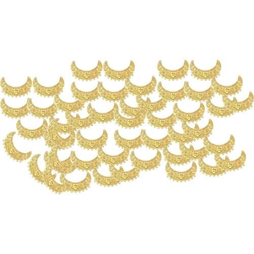 50Pcs Metal Flower Bead End Caps Shape For Jewelry Making