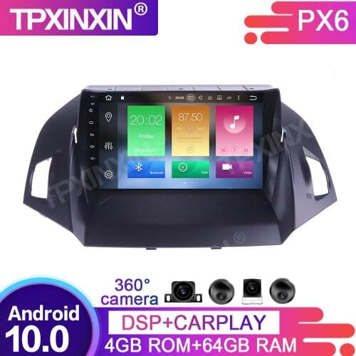 360 Cameras Screen Android 10.0 For Ford Kuga Escape 12-19 Audio Radio Stereo Recorder Auto Car Multimedia Player GPS Navigation
