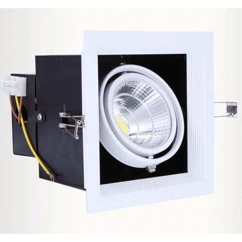 Free Shipping 20W LED Bean Pot Light COB LED Grille Lamp Highlighted LED Bean Gallbladder Lamp 140*140mm Warranty 3 Years