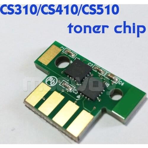 Free shipping Compatible toner chip for Lexmark CS310 CS410 CS510 CS310n CS310dn CS410n CS410dn CS410dnt CS510de CS510dte 4K 3K