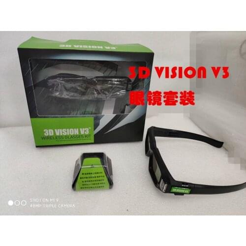 3D vision V3 for NVIDIA 3D vision 2 stereo wireless glasses