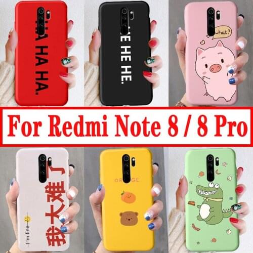 Phone Case For Xiaomi Redmi note 8 Pro y3 cc9e Cartoon Cute Pattern Case For xiaomi redmi note 8 Back Cover Soft Silicone Lucky