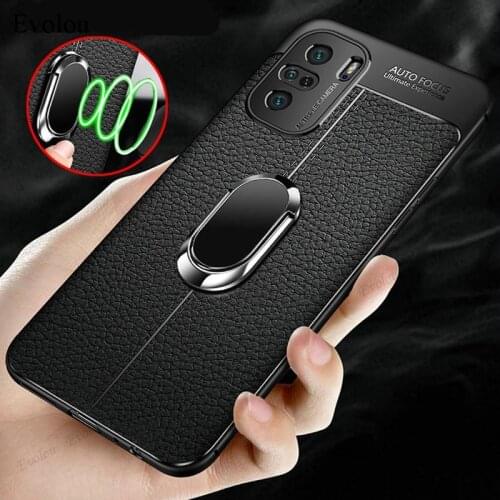 For Xiaomi Redmi Note 10 Pro Case Magnetic Stand Holder Leather Texture Phone Case For Redmi Note 10Pro Shockproof Cover Lanyard