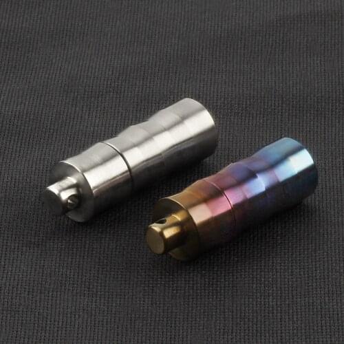 Seals Delicate perfume bottle Titanium Alloy Waterproof Canister Capsule Bottles EDC Outdoor Tool