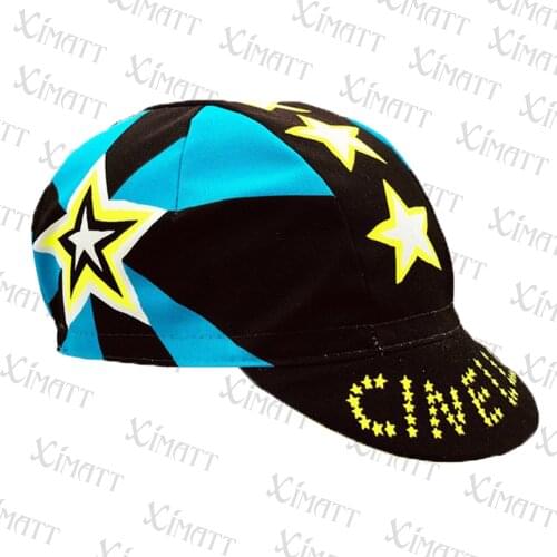 Classic Best-Selling Lucky Five-Pointed Star Pattern Polyester Cycling Cap Bandana With Visor Absorb Sweat Saver Shipping