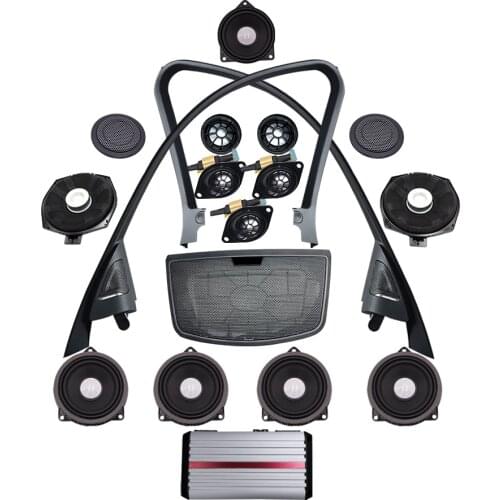 Audio upgrade kit for BMW F30 F31 3 series power amplifier subwoofer car door midrange speaker front and rear tweeter and covers