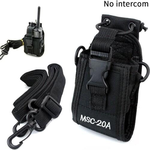 MCS20A Universal Pouch Shoulder Hanging Nylon Holster Accessories Radio Case Holder Walkie Talkie Hands Free Police Fireman