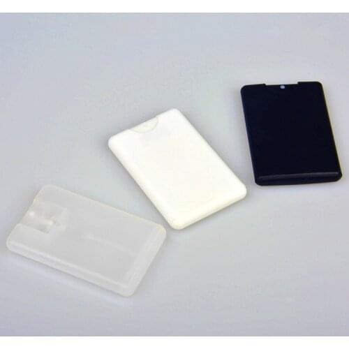 New Arrival 20ml Plastic Card Type Portable Perfume Spray Bottle Moisturizing Water Box