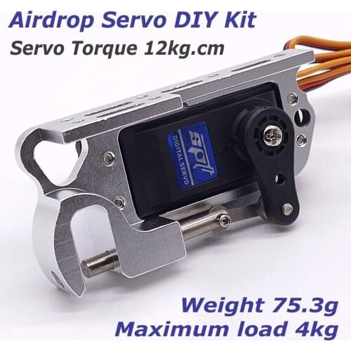STServo 12kg Remote Control Airdrop Releasable Servo Kit maximum 4kg load release goods from air for Drone Fix-wing Helicopter