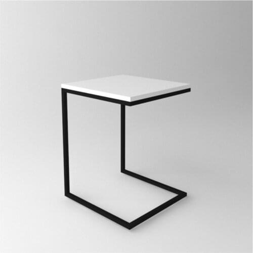 Modern Metal Floor Standing C Coffee table White coffe table