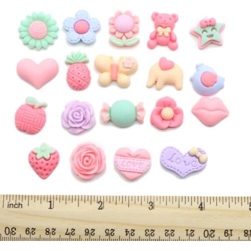 Random Plastic Planer 3D Resin DIY Jewelry Accessories Bow-knot Scrapbooking Craft Handmade Decorative,10Yc12986