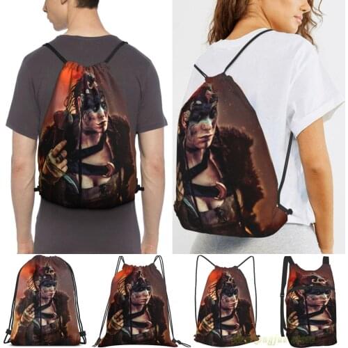 Hellblade Senuas Sacrifice Men Outdoor Travel Gym Bag Waterproof Drawstring Backpack Women Fitness Swimming Bag