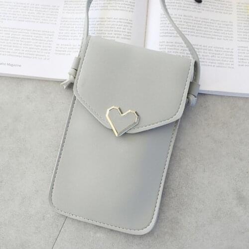 MOLAVE Handbags Womens Lovely Phone Bag Touchable Leather Change Bag Crossbody Mini Shoulder Bag coin purse handbags luxury May2