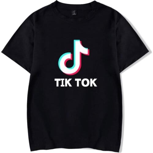 TIK TOK T Shirt Women Hip Hop Tops Leisure Tees Fashion Sport T Shirt Casual O-Neck Short Sleeve Plus Size Unisex T-Shirt