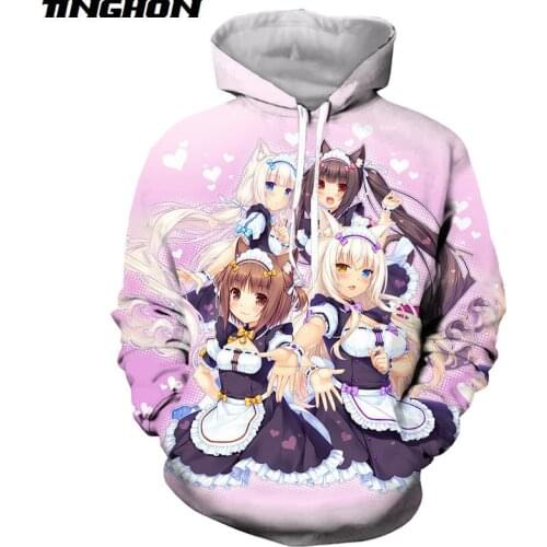 XS-7XL Anime Nekopara Chocola Vanilla 3D Printed Men Women Hoodies Sweatshirts Fashion Casual Streetwear Pullover Hoodie