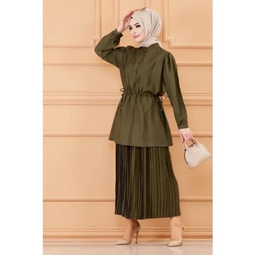 Skirt Tunic Combine abayas muslim sets modest clothing turkey dresses for women hijab dress muslim tops islamic clothing abaya i