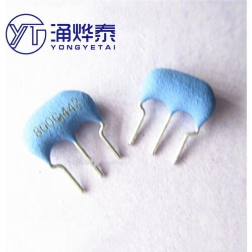 YYT 20PCS 8M straight plug ceramic crystal oscillator CSTLS8M00G53-BO B0 800G ceramic oscillator 8MHZ tripod