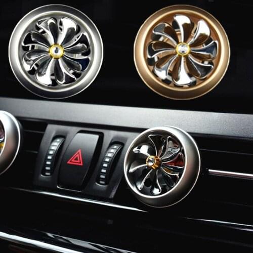1Pc Car Perfume Aroma Diffuser Air Force 7 Freshener Mini Fan Cute Lady Auto Car Air Vent Clip Outlet Propeller Aromatherapy Fan