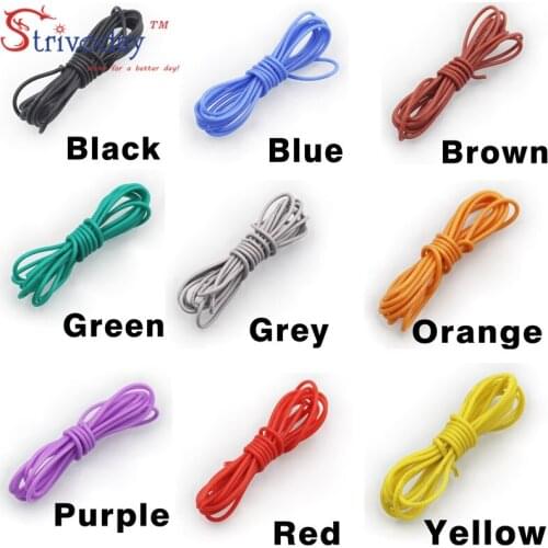 3.28ft 1 Meters 18AWG Flexible Silicone Rubber Wire Tinned Copper line RC Cable DIY with 10 colors to choose from