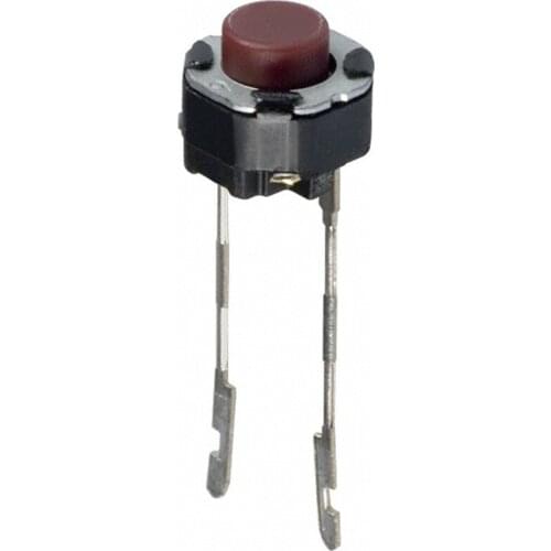 100PCS EVQ11A05R EVQ-11A05R 6*6*5MM 6X6X5MM TACTILE SWITCH SPST-NO 0.02A 15V RED PUSH BUTTON