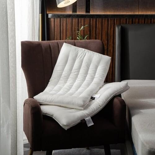 Premium Cotton neck protector pillow Thin and Flat Design for Spinal Alignment Better Breathing and Enhanced Sleeping 2pcs 48*74