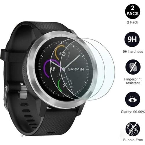 2pcs/lot Tempered Glass for Garmin Fenix 5 5s Vivosport Vivoactive HR 3 Approach S60 S6 Screen Protector Protective Film