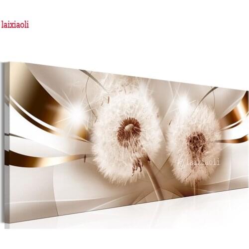 Diamond Painting Full Square 5D DIY Diamond "Dandelion"3D Embroidery Cross Stitch Rhinestone Mosaic for Living Room Office Decor