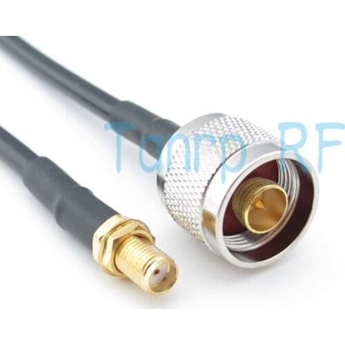 Freeshipping! 50CM RG58 RF Pigtail coaxial jumper cable N male plug to SMA female jack 20INCH Wholesale
