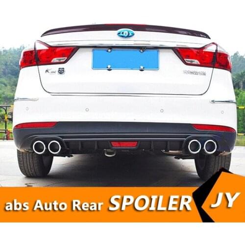 For Kia Forte K3 ABS Rear Bumper Diffuser Bumpers Protector For 2016-2018 Kia Forte K3 Body kit bumper rear lip rear spoiler
