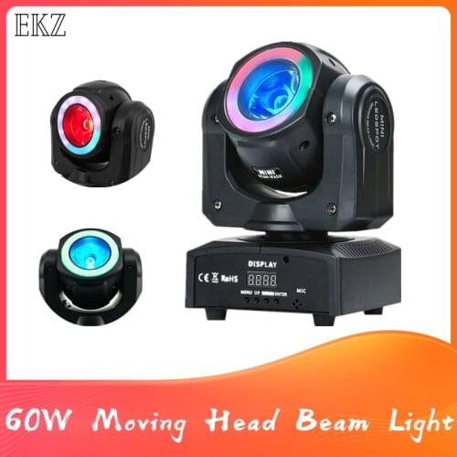 Sell Well Beam Hybrid Moving Head 60W Dj Lights With Wash RGBW 4In1 Led Dmx Control Beam Lights For Ktv Bar Disco Party Concert